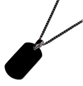 ALPINE Stainless Steel Pendant with Steel Chain in Black